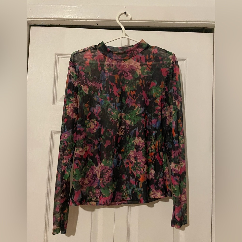 Floral Long Sleeve Women's Top